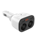 HOCO Z28 Dual USB Car LED Mobile Phone Charger 3.1A Charger Digital Display Car Charger