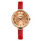 SKMEI 1184 Simple Design Ladies Wrist Watch Genuine Leather Strap Quartz Watches