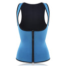 Women Front Zip Sports Trainer Cincher Corset Waist Shapewear Vest Plus Size Polyester Neoprene Vest