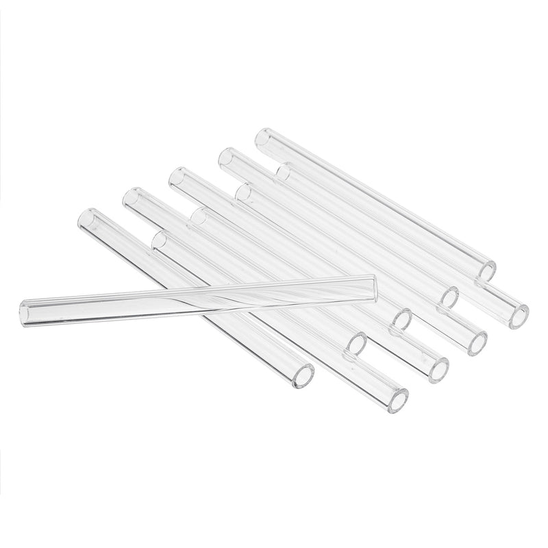 10Pcs Length 100mm OD 10mm 1mm Thick Wall Borosilicate Glass Blowing Tube Lab Factory School Home