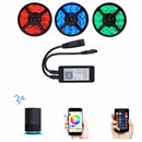 LUSTREON WiFi 4Pins 24 Keys Remote Control RGB LED Controller Works with Amazon Alexa Echo DC5-24V