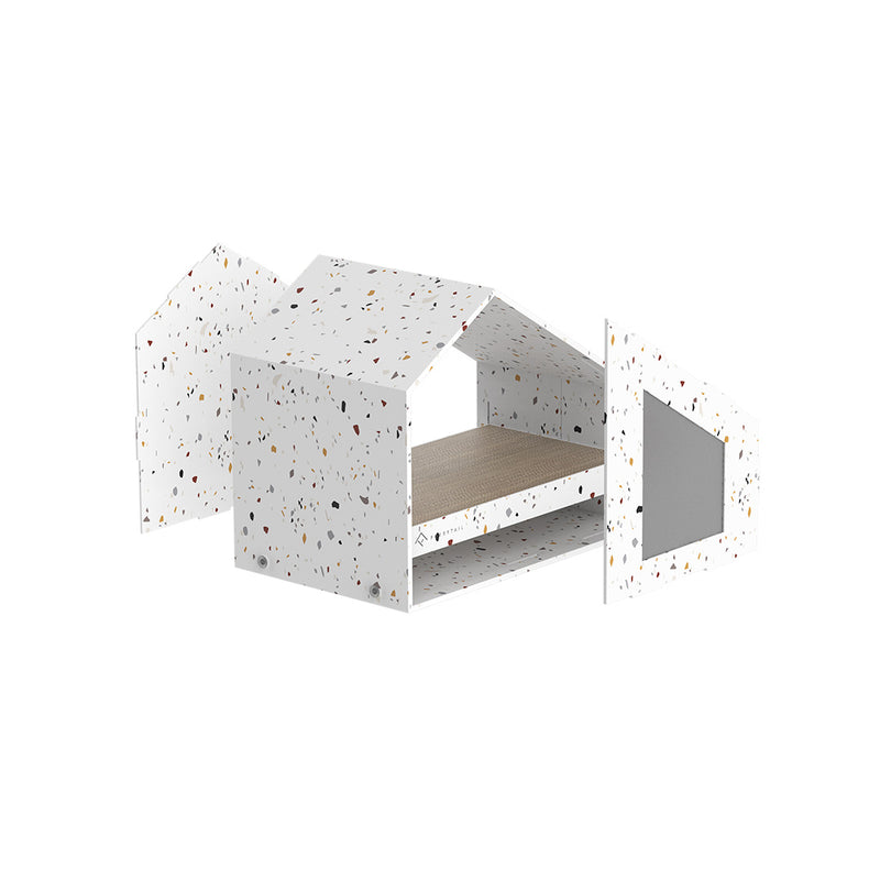 Furrytail Little House Cat Scratch Board Replaceable Renewable Paper Pet Bed from Xiaomi Youpin- White