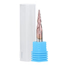 Drillpro R0.25/ R0.5/ R0.75/ R1.0 *20*D6*50 2 Flutes Taper Ball Nose End Mill HRC50 Milling Cutter