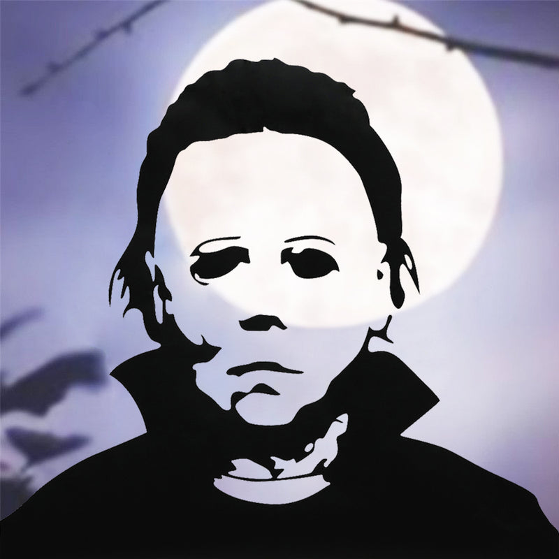 Halloween Decoration Removable Glass Window Wall Stickers Creepy Terror Black Decor Sticker