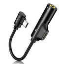 RAXFLY 2 in 1 Type C to 3.5mm Headphone Jack Audio Adapter Charging Cable For Smartphone Tablet PC