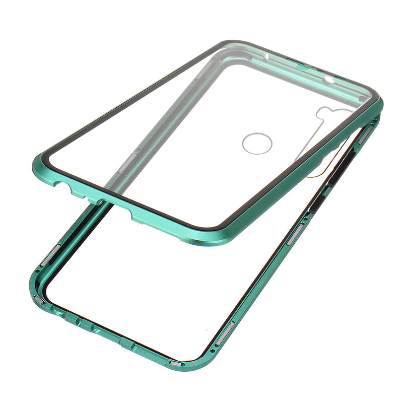 Bakeey Xiaomi Redmi Note 8 360 Curved Screen Front+Back Double-sided Full Body 9H Tempered Glass Metal Magnetic Adsorption Flip Protective Case