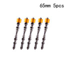 5/10pcs 65mm Magnetic Phillips Electric Screwdriver Bit Set PH2 Double Head Hex Shank With Magnetic Ring for Drywall Screws
