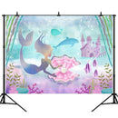 3x5FT 5x7FT Vinyl Mermaid Underwater Sea Photography Backdrop Background Studio Prop