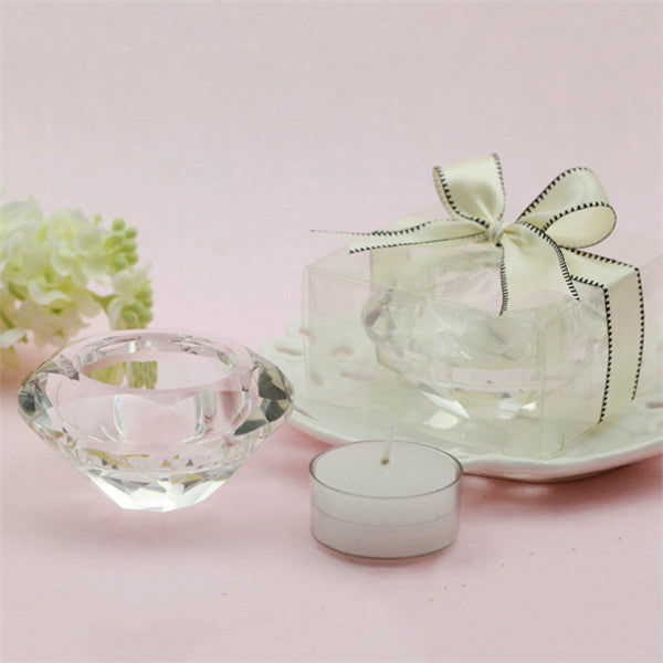 Glass Crystal Candelabra Candleholders Stand Tea Light Candle Stick Wedding Home Decor Gift