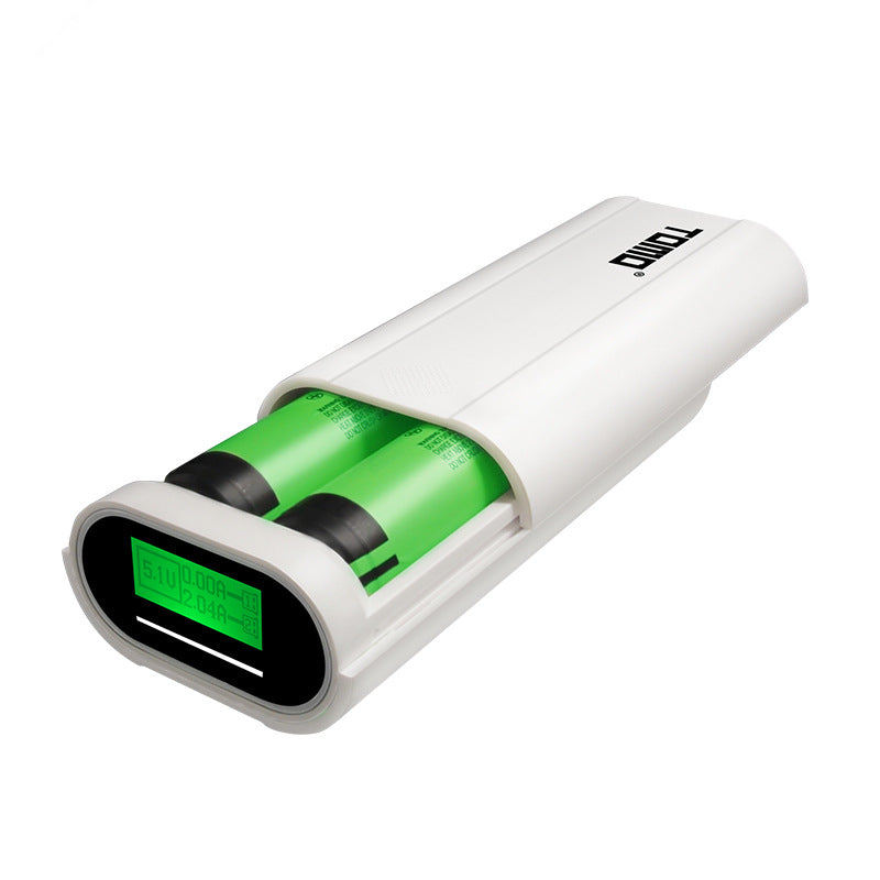 TOMO T2 Dual USB Ports DIY 18650 Battery Charger Power Bank Case for Mobile Phone