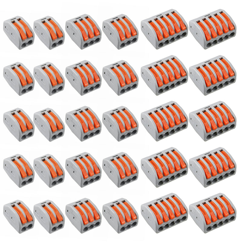 2/3/4/5Pin Wire Connector Terminal Block Conductor Threader Splitter Universal Connectors Terminals Electric Cable Wire Connector
