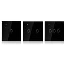 250V 10A 1/2/3 Gang Smart WiFi Touch Light Switch RF APP Remote Control Socket