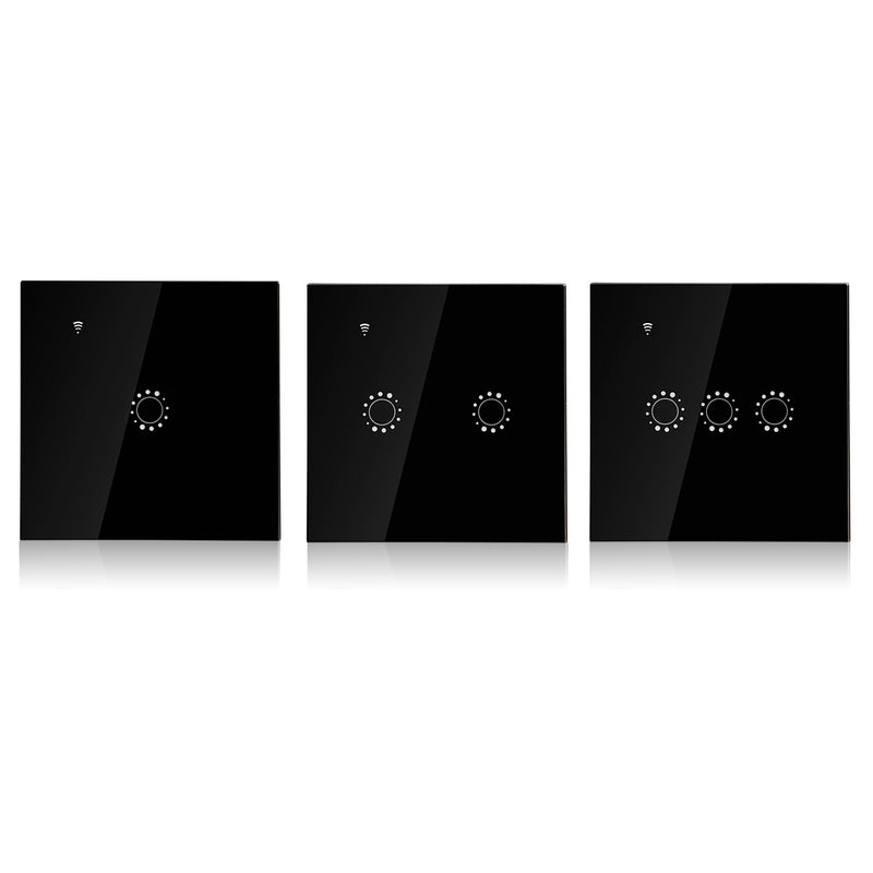 250V 10A 1/2/3 Gang Smart WiFi Touch Light Switch RF APP Remote Control Socket