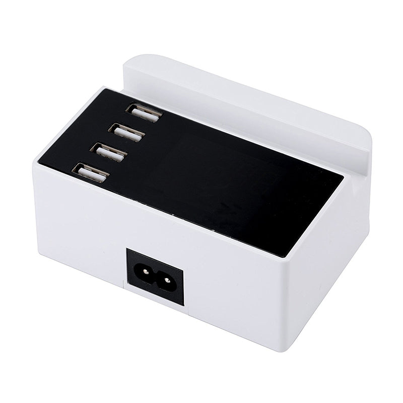 LCD Display 1.9 Inch  4 USB Smart Wall Charger USB Charger Power Adapter Desktop Charging Station Phone Charger Smart IC technology USB Ports Charger