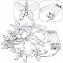 1M 10 LED Battery Operated Butterfly String Fairy Light Party Xmas Wedding Decor