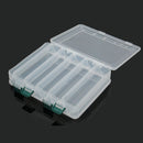 Plastic 12 Compartment Double Sided Fishing Lure Bait Tackle Hook Accessory Storge Box Case