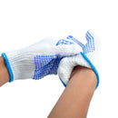 Labour Protection Anti Skid Wear Resistant Gloves Blue Plastic Dot Gloves Light Comfortable Garden