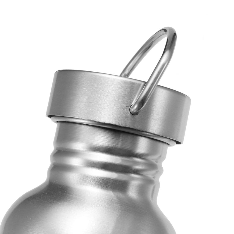 350/500/750ML Outdoor Stainless Steel Water Bottle Flask Wide Mouth Jar Leak-proof Outdoor Survival Cookware