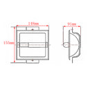 Recessed Toilet Paper Roll Holder Tissue Brushed Nickel Loaded Stand