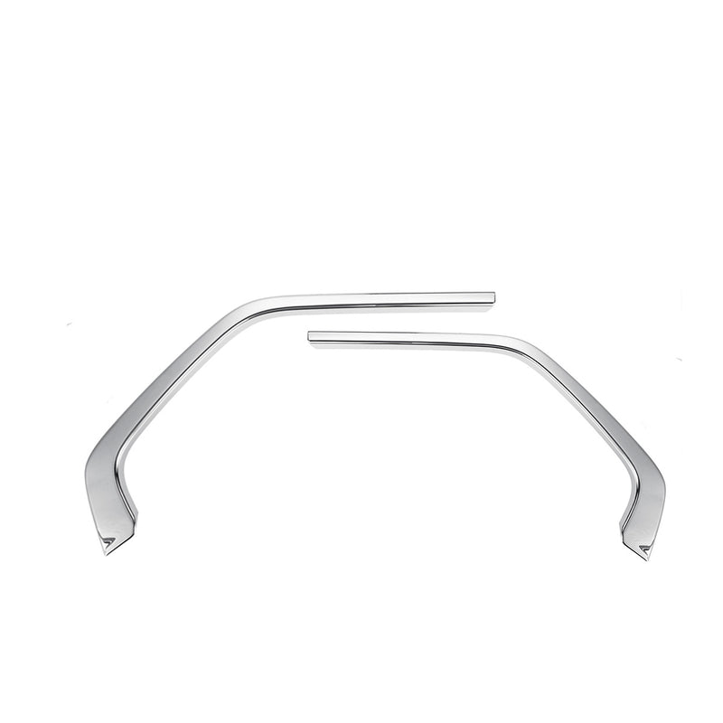 2Pcs Chrome Front Grill Grille Decorative Cover Trim Strips For Toyota Rav4 2019