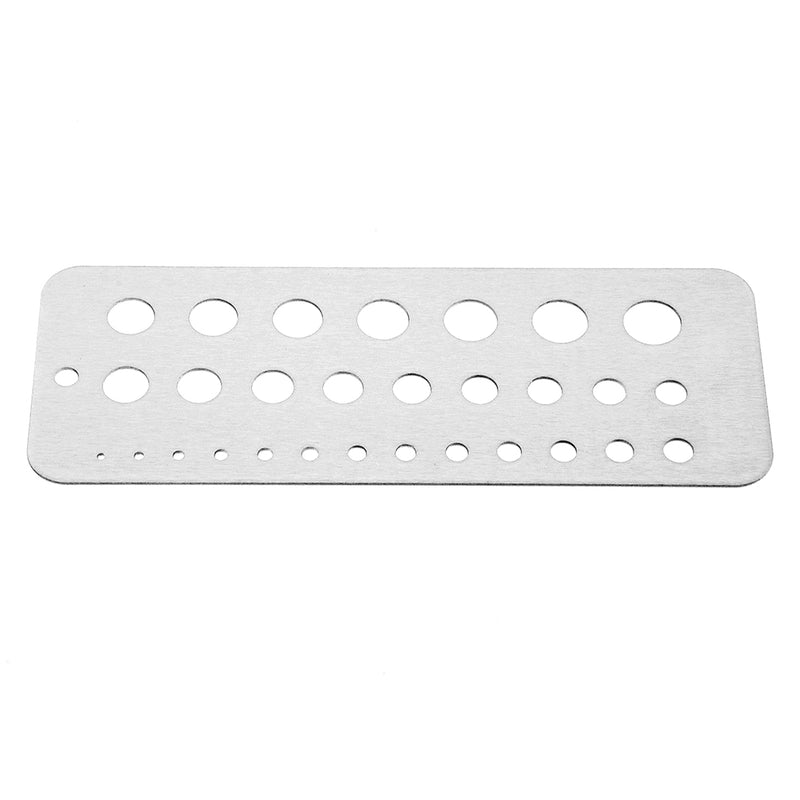 Stainless Steel 29 Size 1/16 to 1/2 Inch Drill Bit Gauge Bolt and Wire Gauge Drill Gauge