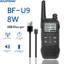 BAOFENG BF-U9 8W Portable Mini Walkie Talkie Handheld Hotel Civilian Radio Comunicacion Ham HF Transceiver