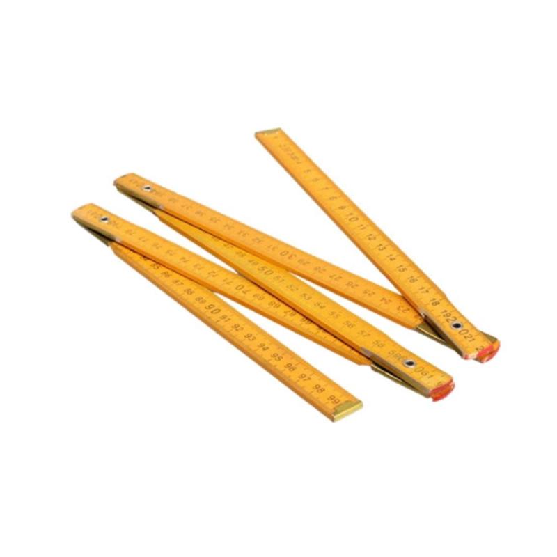 Portable Wooden Folding Ruler 1M/2M Multifunctional Painting Drawing Measuring Instrument Model Template Ruler Carpenter Measuring Tools