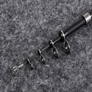 CAPACI 28082 RF Series Carbon Alloy Retractable Fishing Rod Portable Outdoor Fishing Pole Fishing Accessories-Casting 1.8M/2.1M/2.4M