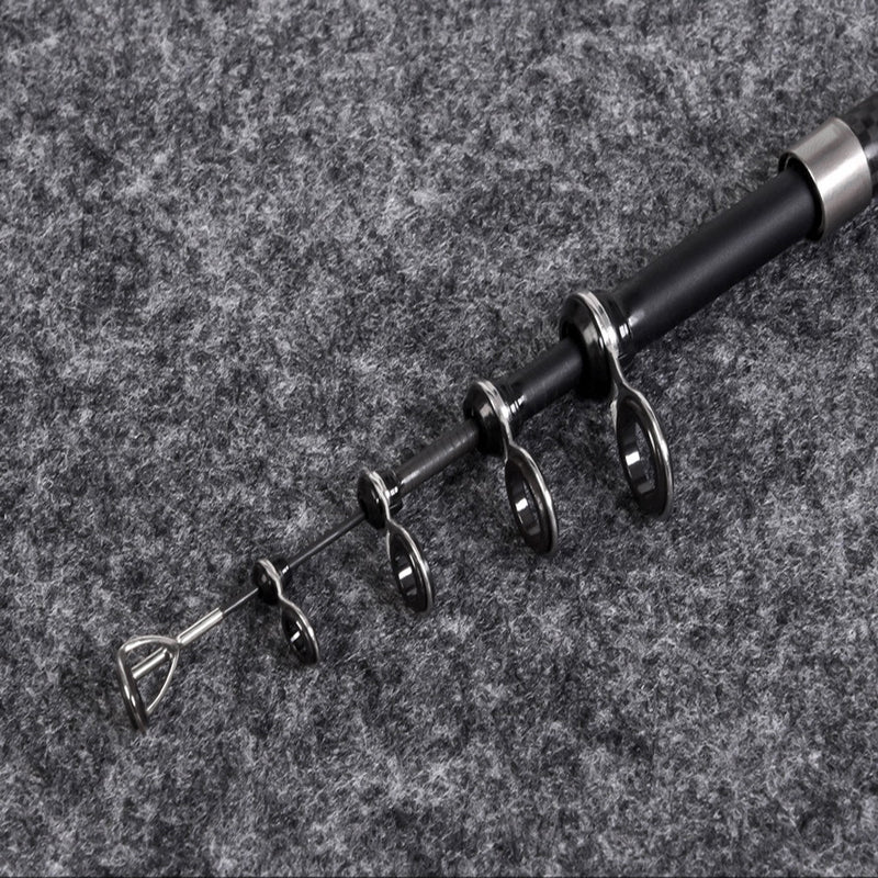 CAPACI 28082 RF Series Carbon Alloy Retractable Fishing Rod Portable Outdoor Fishing Pole Fishing Accessories-Casting 1.8M/2.1M/2.4M