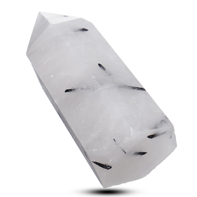 Natural White Black Natural Quartz Crystals Point Healing Rock Stone Gifts Home Decorations
