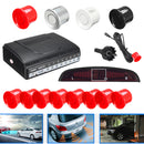 4 Front & 4 Rear Car Parking Sensor LCD Display Monitor Reverse View Buzzer Alarm Detector System