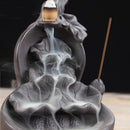 Backflow Waterfall Incense Burner Ceramic Retro Censer Holder Home Office Decor