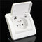 250V 16A 82x82mm EU Plug Wall Waterproof Socket Charger Port Outlet