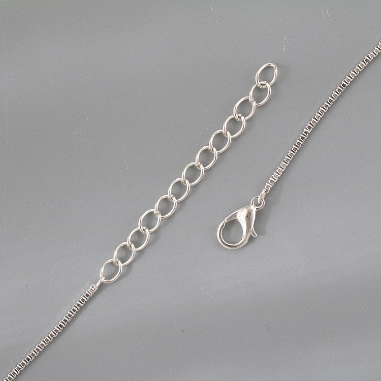 Atmospheric Simple 8mm Diamond Ball Venetian Chain Necklace