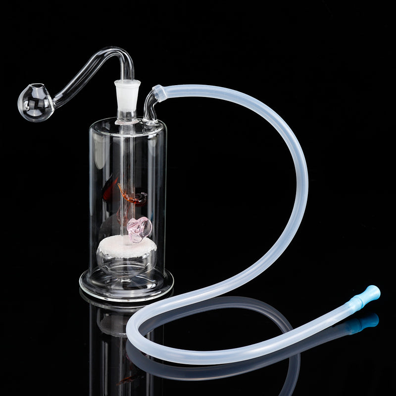 Water Glass Pipes Mute Pot Glass Pipette Silent Pot With Mute layer