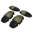 4Pcs Paintball Airsoft Combat Protective Military Tactical Knee Elbow Protector Pad Set Insert CS Training Gear