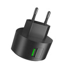 HOCO C68A EU Plug Single USB Port QC 3.0 Fast Charger For Tablet Smartphone