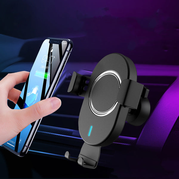 10W Qi Wireless Charger Fast Charging Air Vent Car Phone Holder For 4.0-6.5 Inch Smart Phone