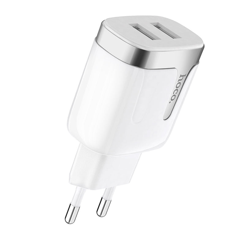 HOCO 2.1A Dual Ports Fast Charging EU USB Charger Adapter For iPhone X XS iPad Pocophone F1 Oneplus 7 HUAWEI XIAOMI MI9 S10 S10+