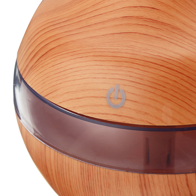 Intelligent Induction LED USB Wood Grain Ultrasonic Air Humidifier Aromatherapy