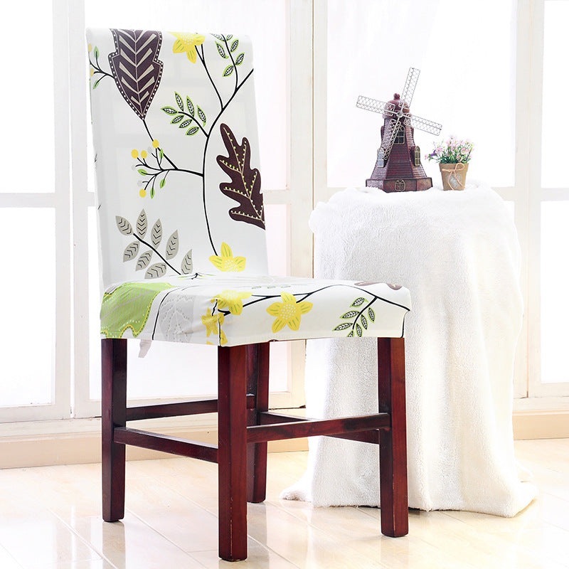 Household Chair Cover Elastic Anti-fouling Seat Sub-set Chairs Cover For Hotel Dining Office