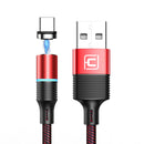 CAFELE 3A Magnetic LED QC3.0 USB Type-C Fast Charging Data Cable for Huawei Xiaomi