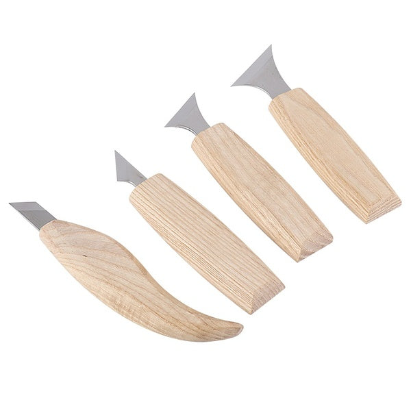 4pcs Wood Carving Tools Set Professional Woodworking Carving Trimming DIY Woodworking Whittling Knife Bevel cutter Hand Tool Kit