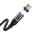 CAFELE 3A Magnetic LED QC3.0 USB Type-C Fast Charging Data Cable for Huawei Xiaomi