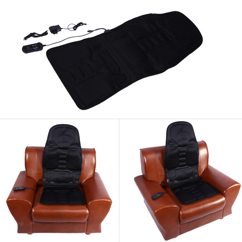 Electric Back Neck Massage Chair Seat Auto Car Home Office Full-Body Lumbar Chair Massage