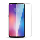 Bakeey Fabric Splice Soft Edge Protective Case+Tempered Glass Screen Protector +Lens Protector For Xiaomi Mi 9 / Mi 9 Transparent Edition-Black