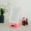USB 22 LED Lights Makeup Mirrors Lamp Portable Rotated Touch Screen Cosmetic Tabletop Light