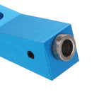 Aluminum Alloy One-hole Pocket Hole Jig with Magnet 9.5mm Oblique Hole Drill Guide Woodworking Tool