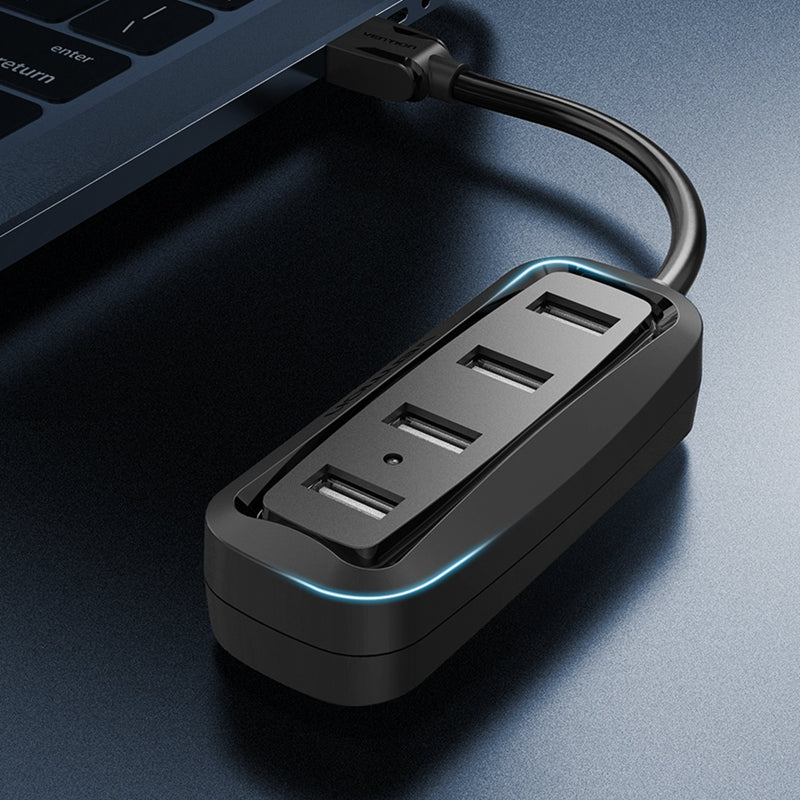 Vetion VAS-J43 USB2.0 with 4 Ports USB Hub Extender with LED Indicator Lamp Connector for Phone MacBook Air