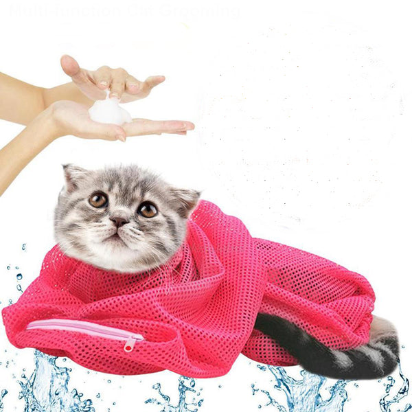Pet Cat Multi-function Grooming Bags Nail Cutting Bath Protect Bags Pick Ear Blowing Hair Beauty Bag